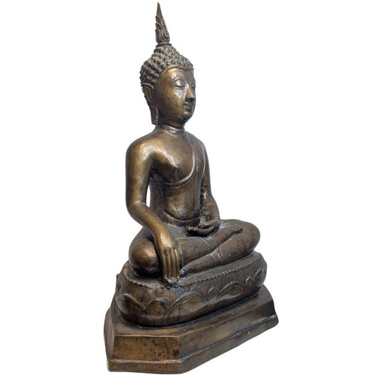 Bronze Buddha in Bhumisparsha Mudra – 19th Century – Lot 120