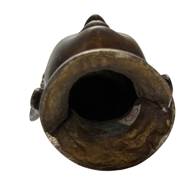 Buddha head bronze India Buddhist art statue