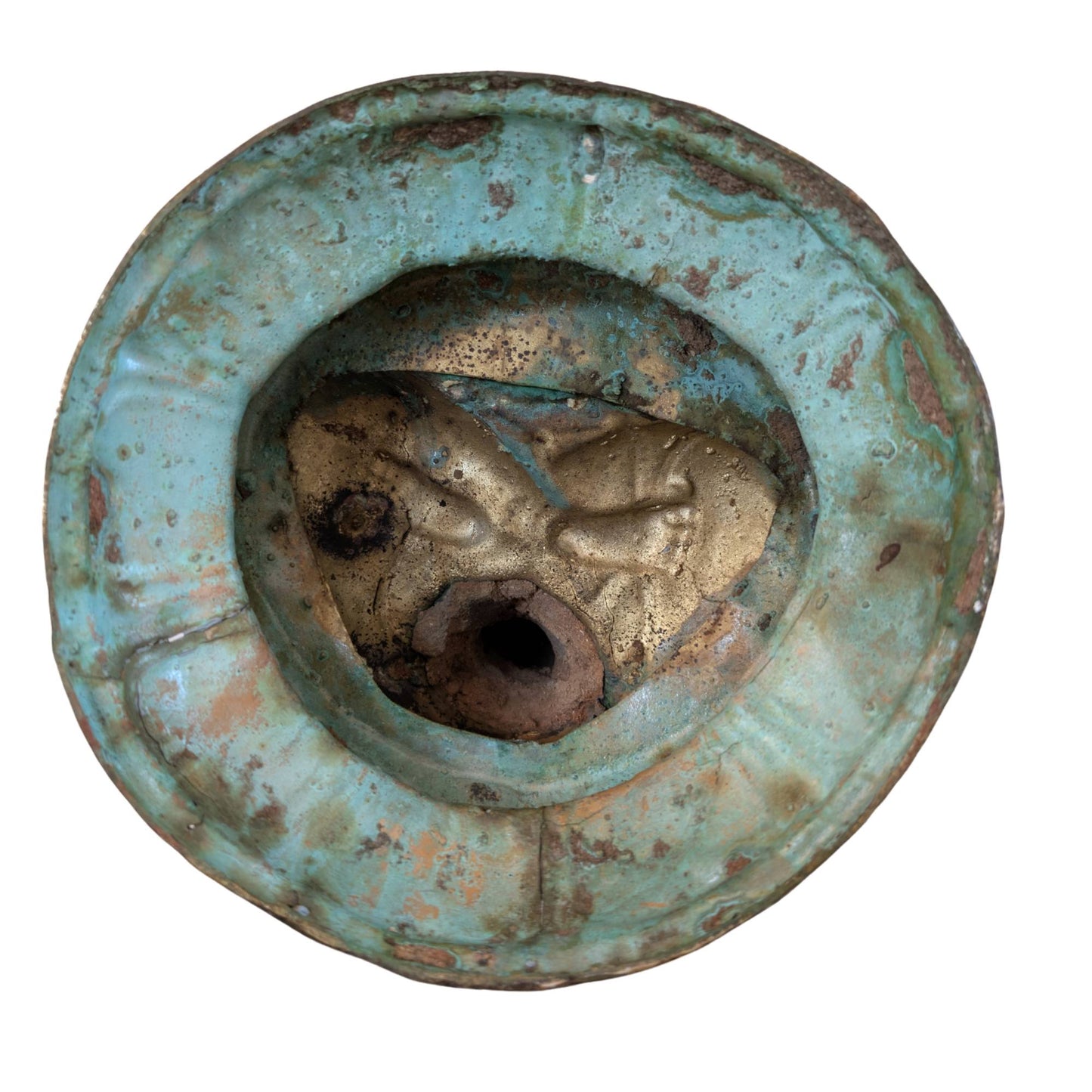 Bronze Avalokiteshvara with visible remnants of old gilding