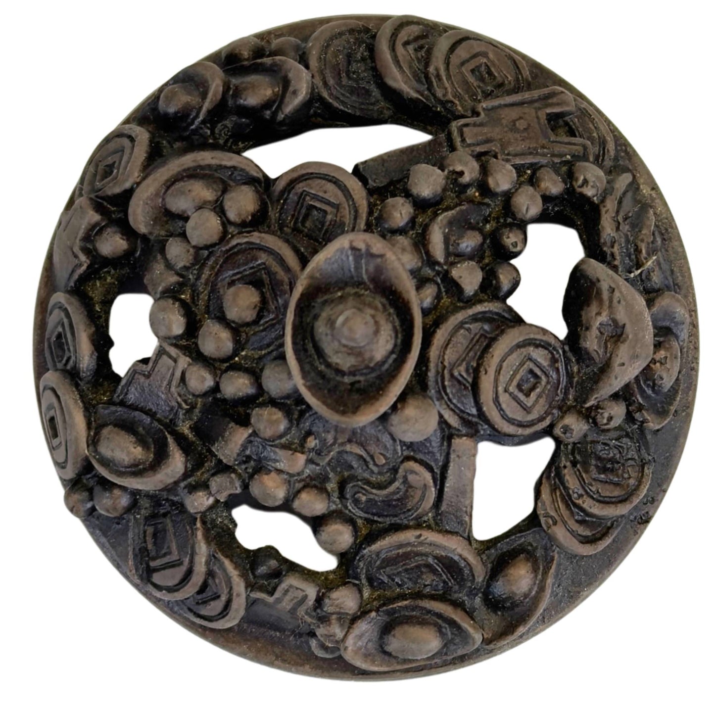 Bronze treasure pot carried by children according to Chinese tradition