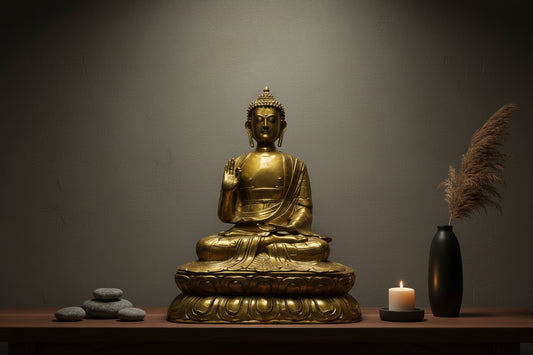 echt een hele oude boeddha uit Tibet