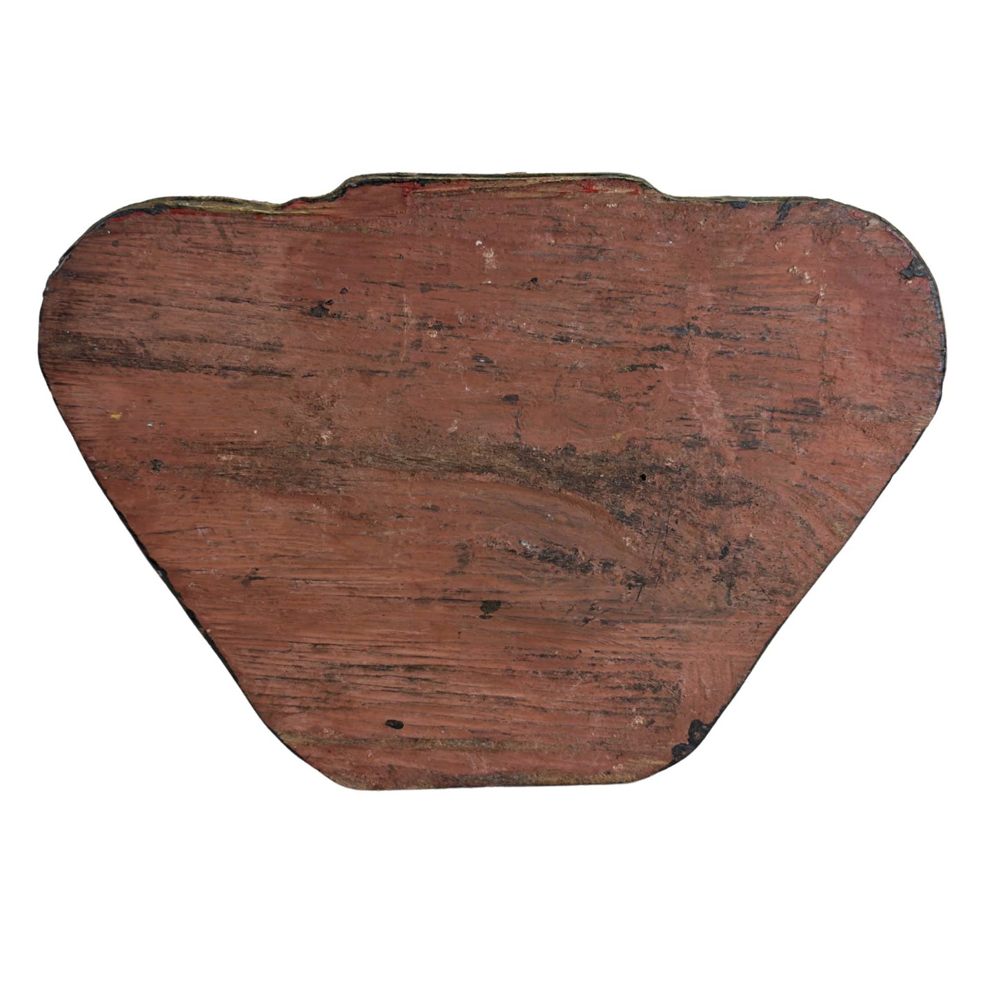 Original red-lacquered base of antique wooden Buddha