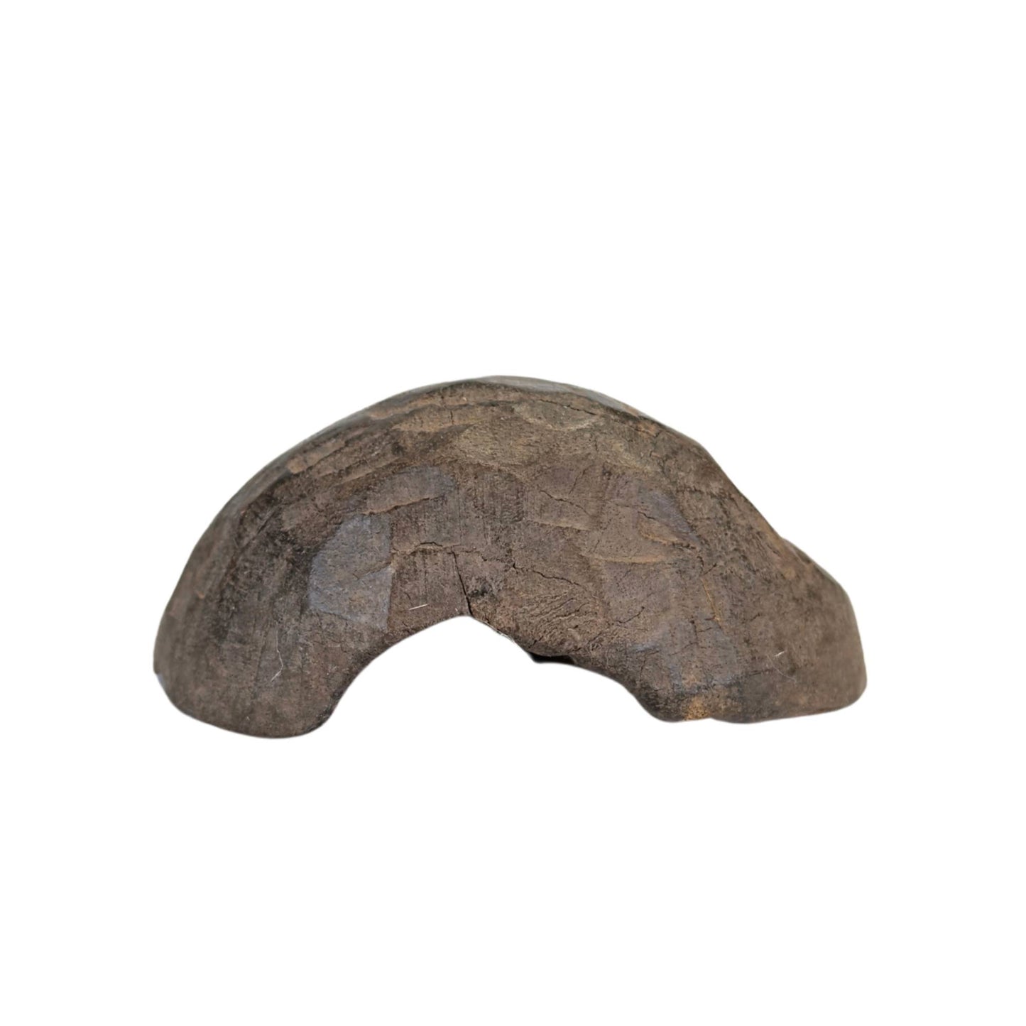 Tribal African wall mask of dark weathered wood