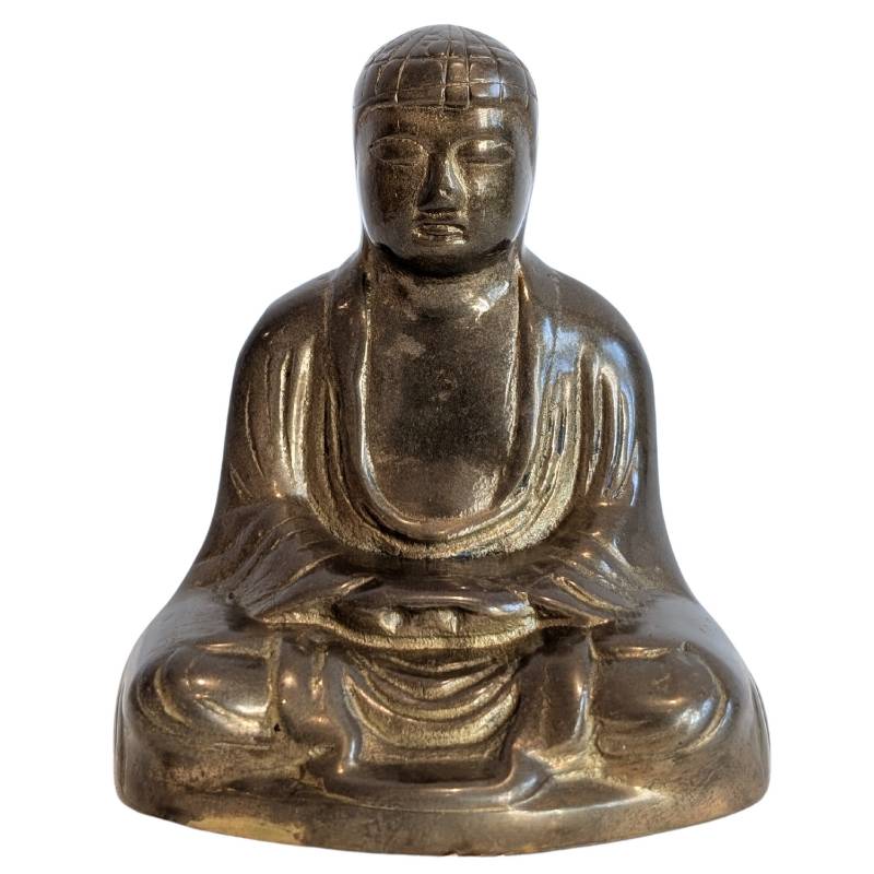 Japanese bronze Buddha in Dhyana Mudra, bronze, Japan