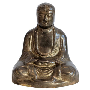 Bouddha de méditation en bronze japonais (Dhyana Mudra) – lot 136