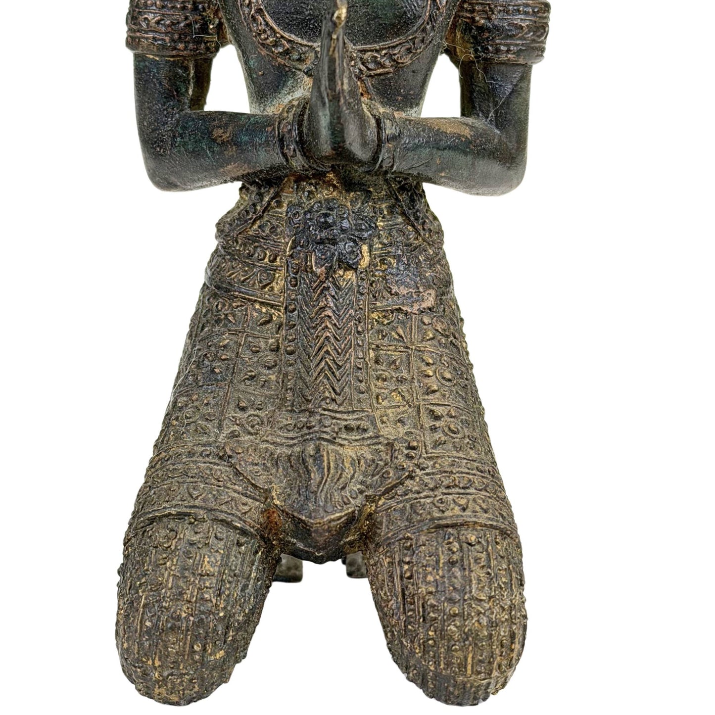 Thai Bronze Theppanom Temple Guardian – Buddhist Guardian Angel – 21.7 cm
