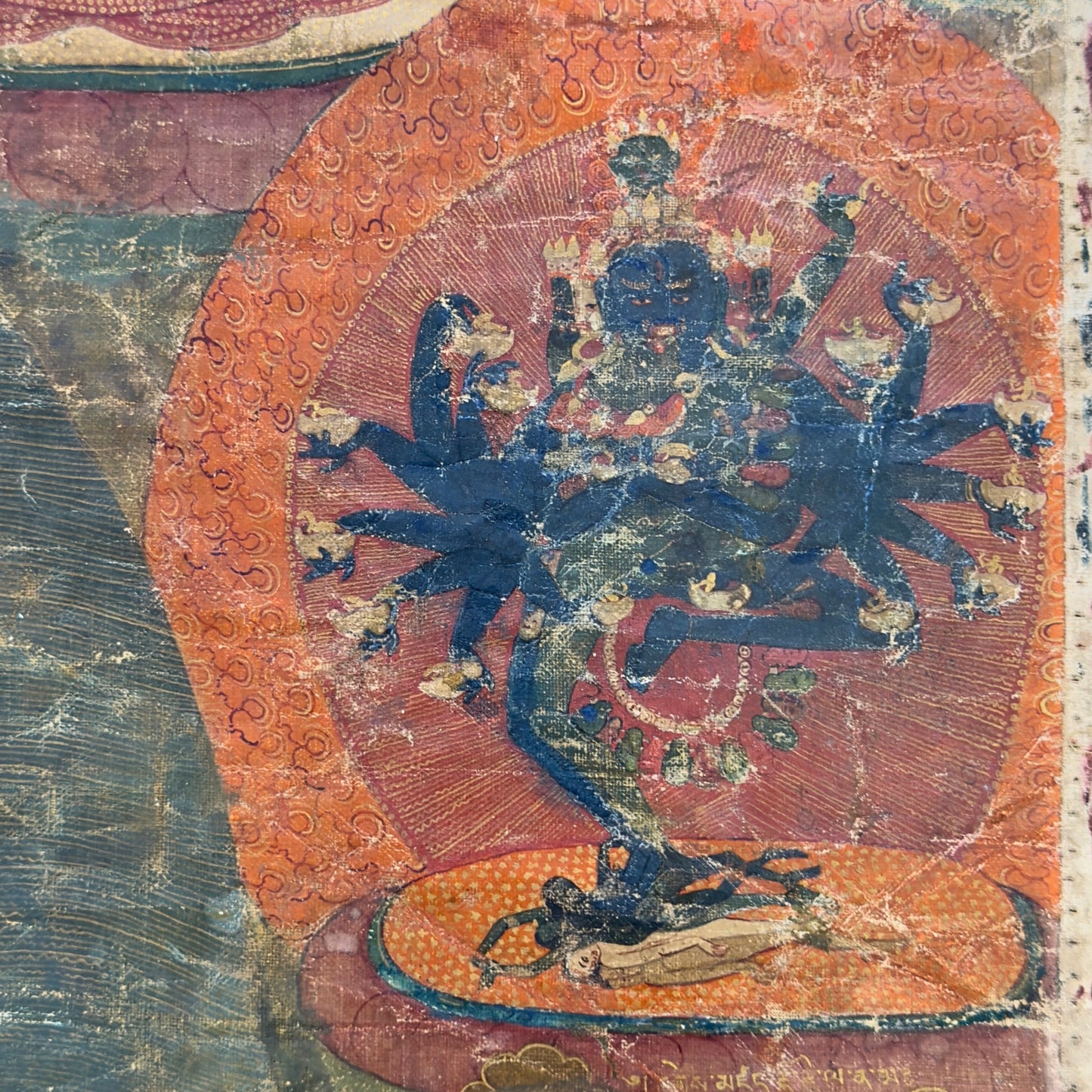 Importante Thangka tibétaine de lignée Sakya représentant Hevajra – Première tradition Ngor, seconde moitié du XVe siècle