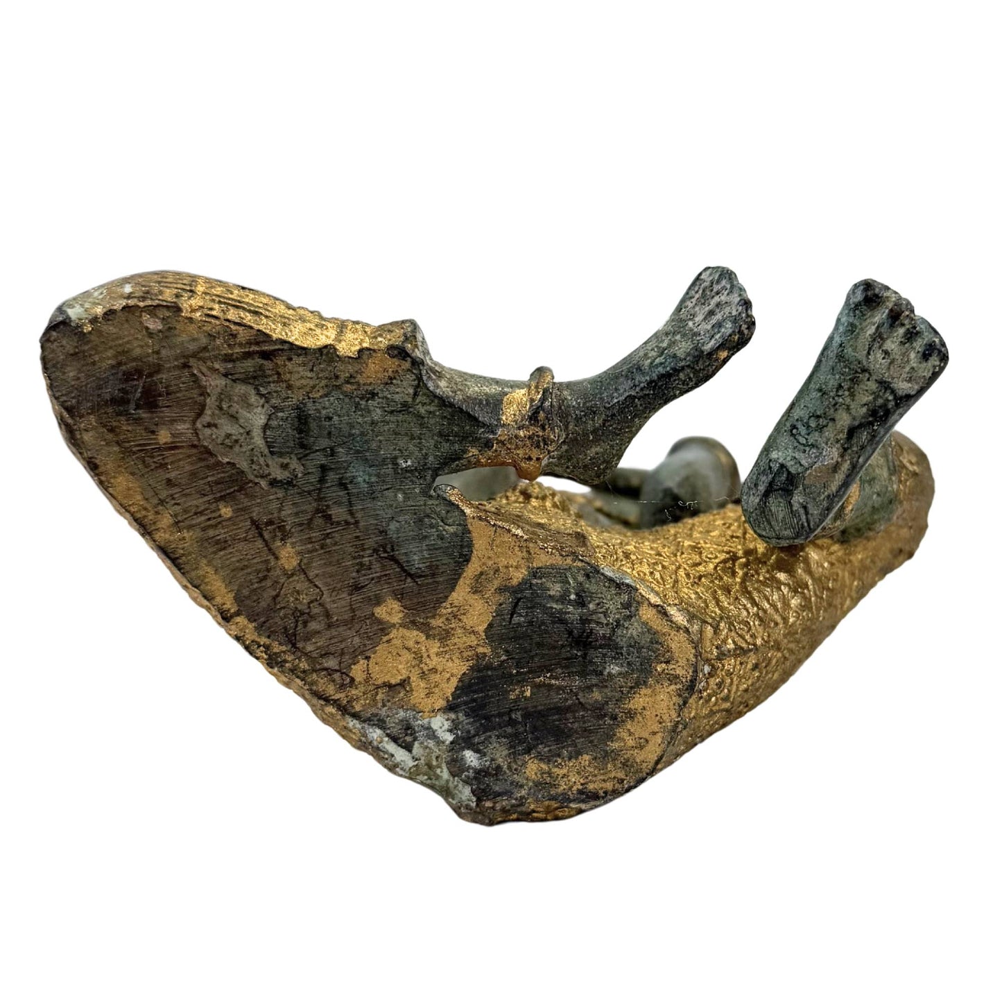 Thai Bronze Temple Musicians and Dancer – Set of 4 Sculptures – 2.4 kg