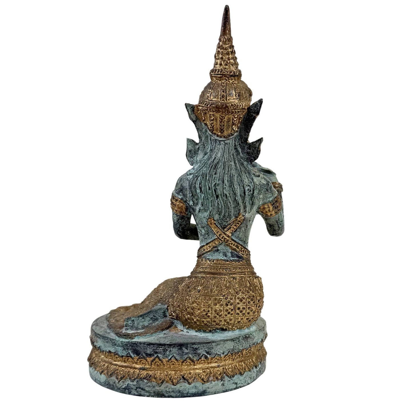 Thai Bronze Temple Musicians and Dancer – Set of 4 Sculptures – 2.4 kg