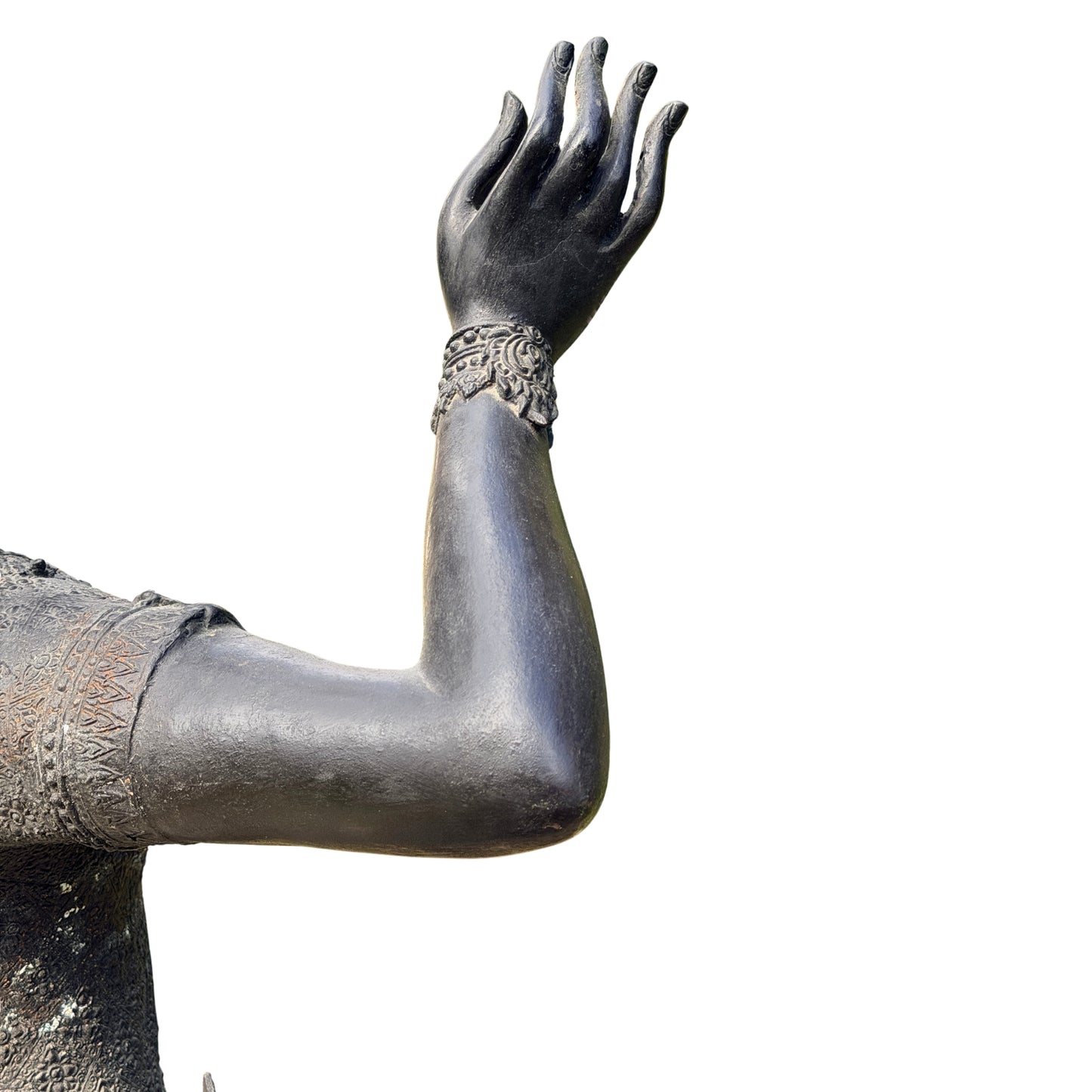 Thaise Rama boogschutter – detail van handen en pose