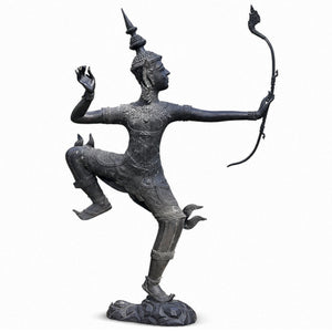 Monumental Bronze Phra Ram (Rama) Archer – Thailand – 168 × 110 cm