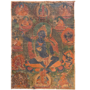 Importante Thangka tibétaine de lignée Sakya représentant Hevajra – Première tradition Ngor, seconde moitié du XVe siècle