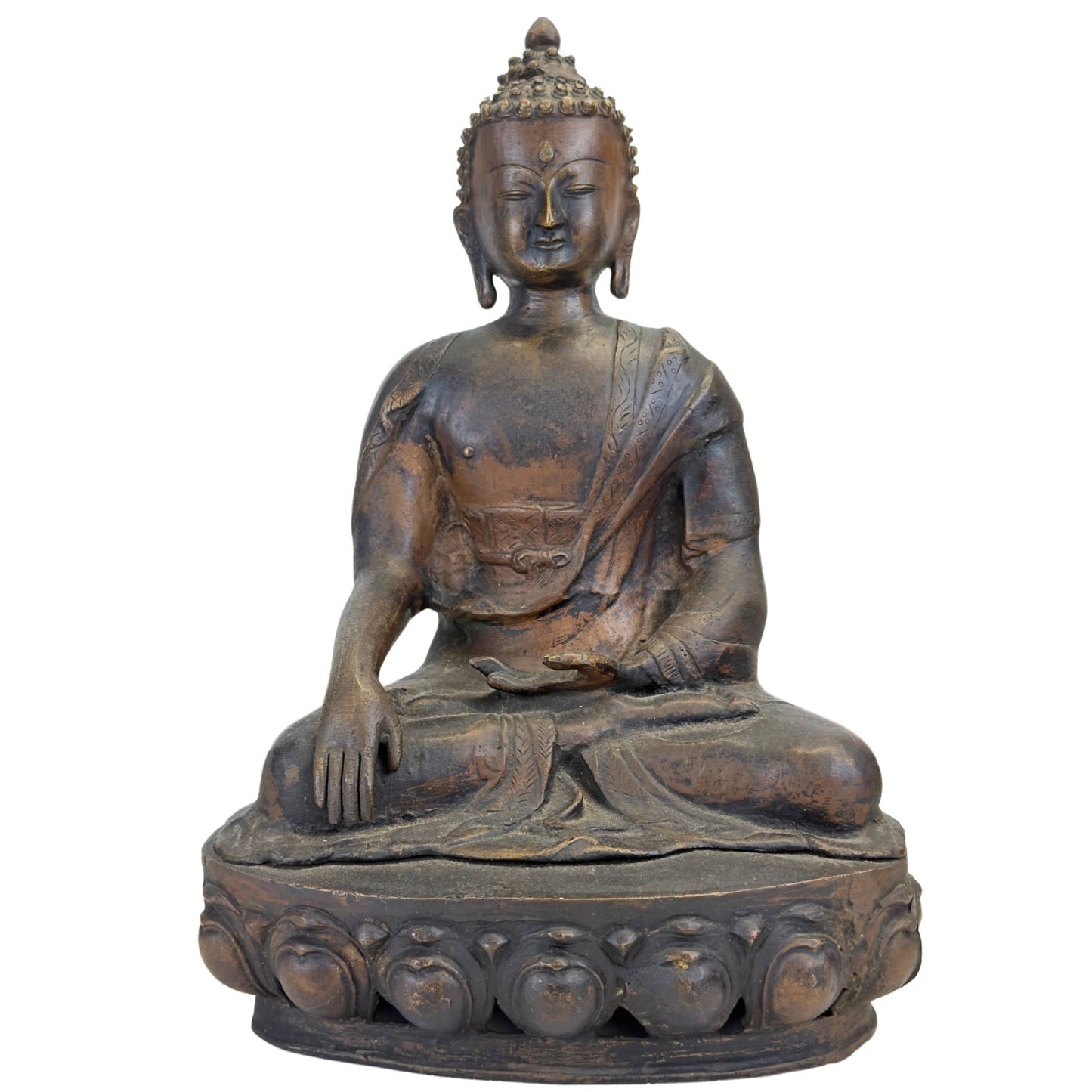 A Monumental Ladakhi Fire-Gilt Bronze Figure of Shakyamuni Buddha, 18th Century