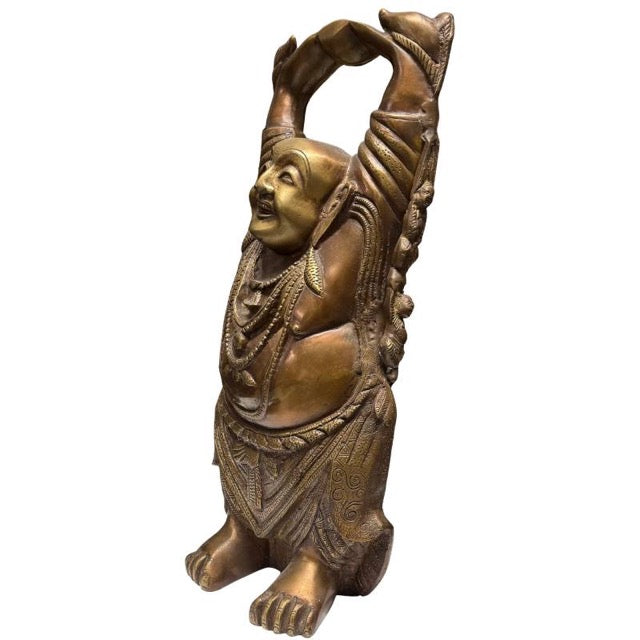 Audited Chinese bronze Budai specimen by 1stBuddha Research Unit.