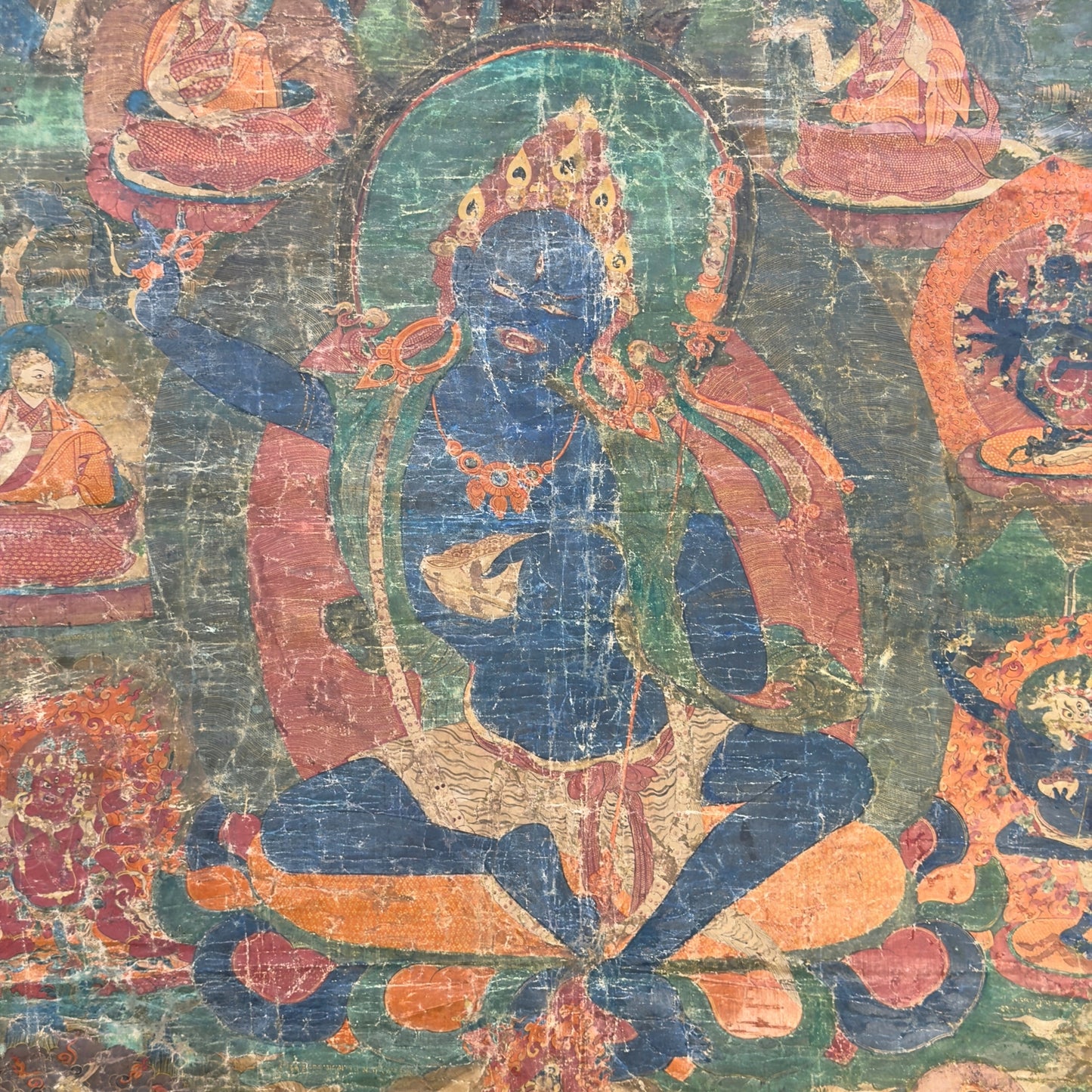 Importante Thangka tibétaine de lignée Sakya représentant Hevajra – Première tradition Ngor, seconde moitié du XVe siècle