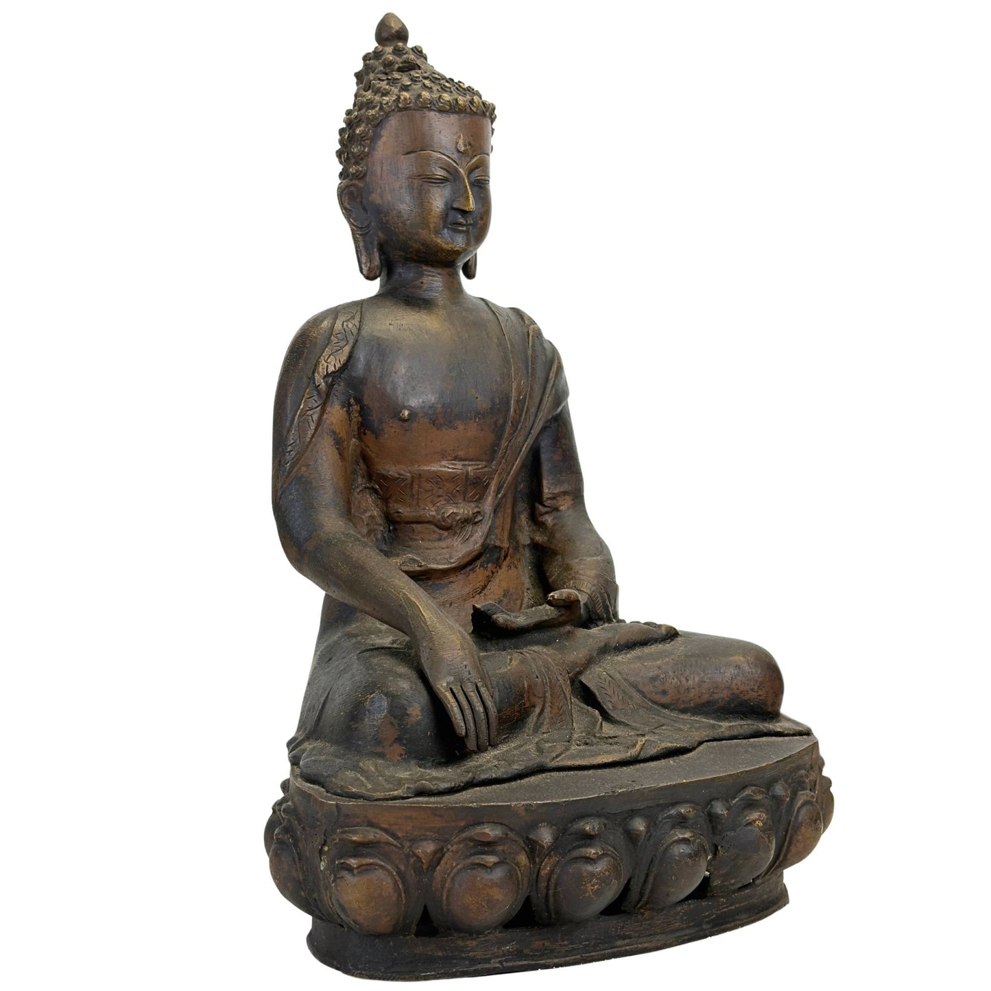 A Monumental Ladakhi Fire-Gilt Bronze Figure of Shakyamuni Buddha, 18th Century