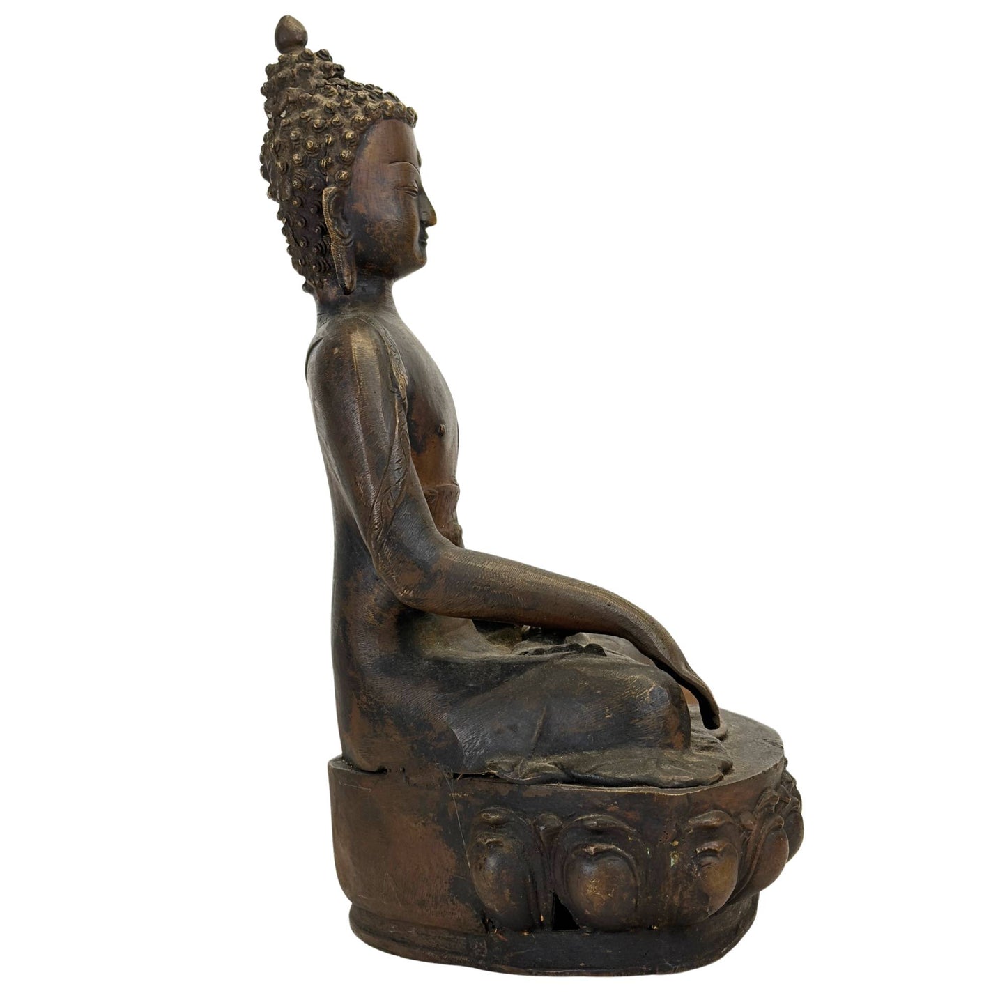 A Monumental Ladakhi Fire-Gilt Bronze Figure of Shakyamuni Buddha, 18th Century