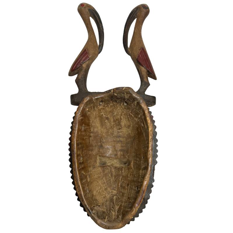 51cm-baule-mask-ivory-coast-bite block-wearing patina-zeikant-achter