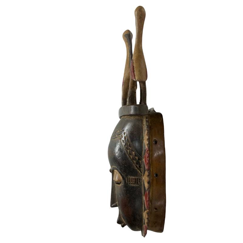 51cm-baule-mask-ivory-coast-bite block-wearing patina-sided-left