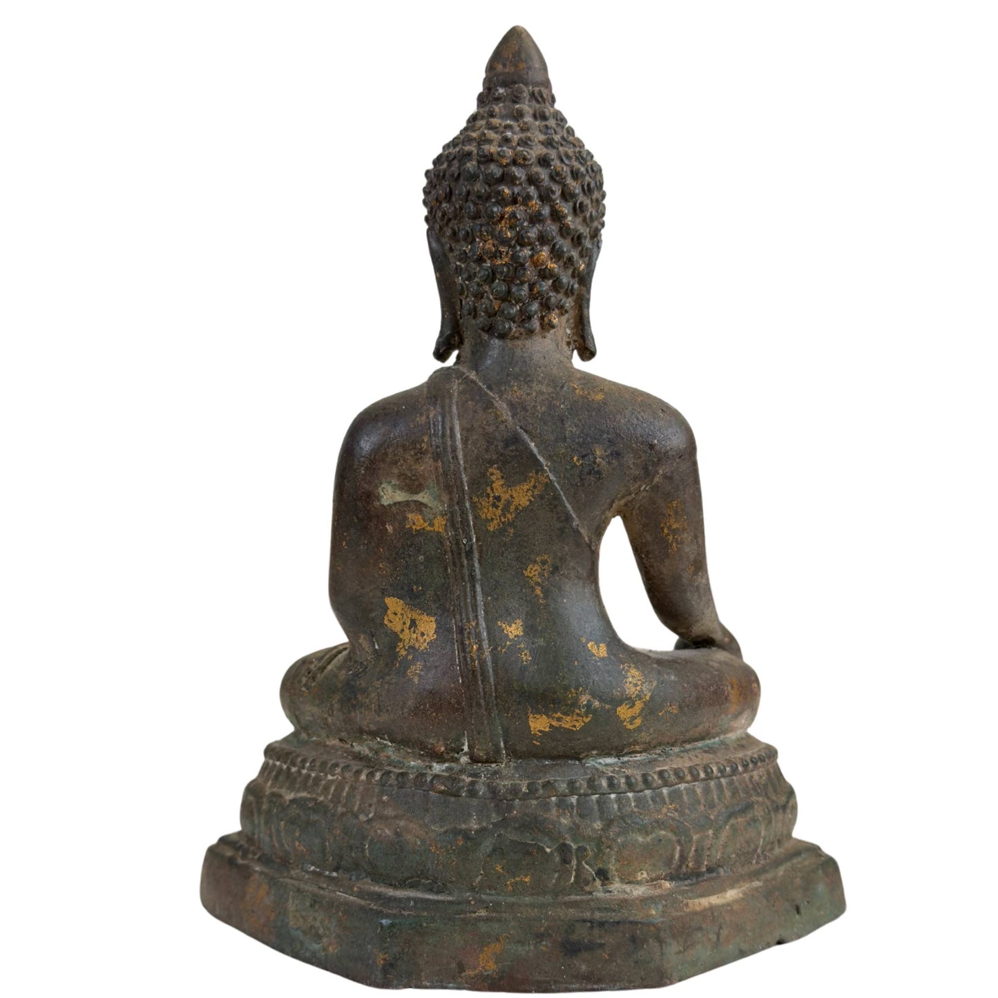 Antique Ayutthaya Buddha Statue in Bhumisparsha Mudra – 17th/18th Century – Museum Quality Bronze