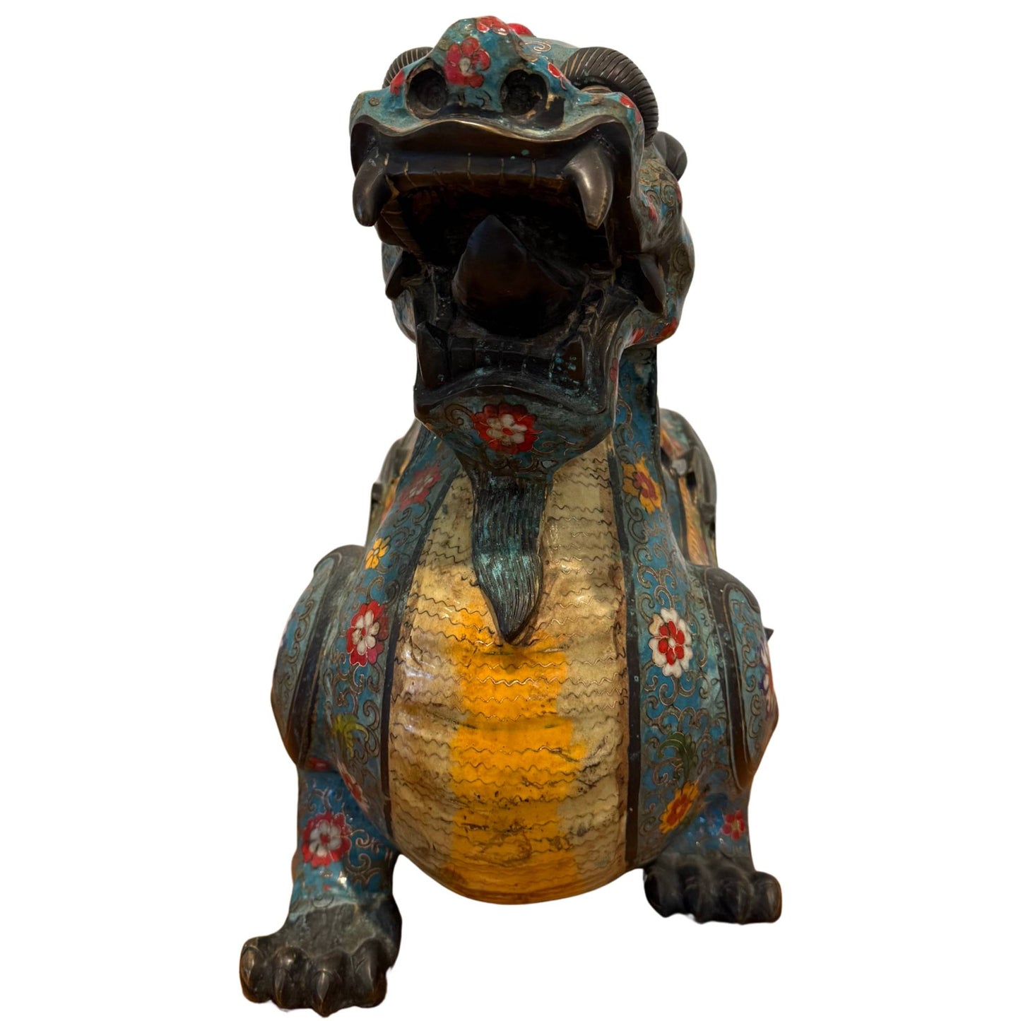 Pair of Monumental Antique Pixiu – foo doggs