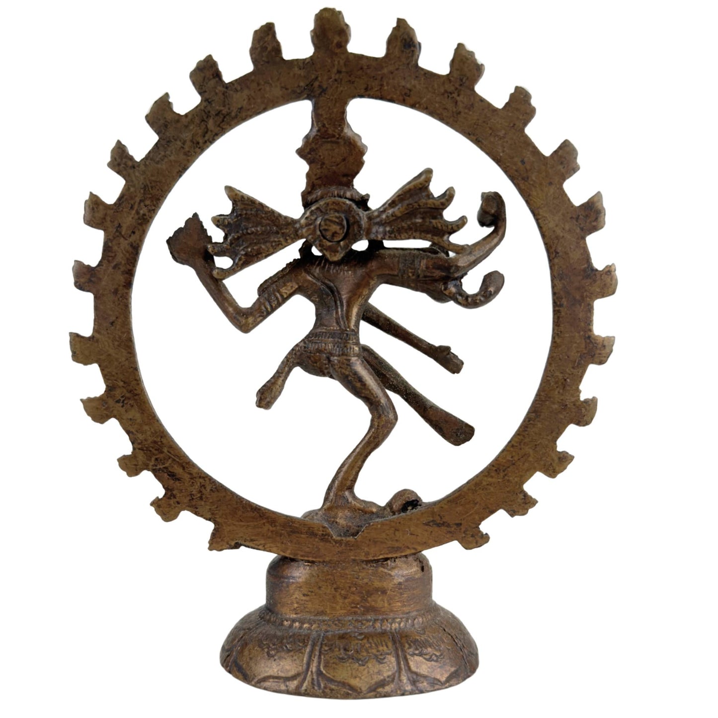 Note: 3x Shiva Nataraja Statues – India – Cosmic Dance executed in Bronze.