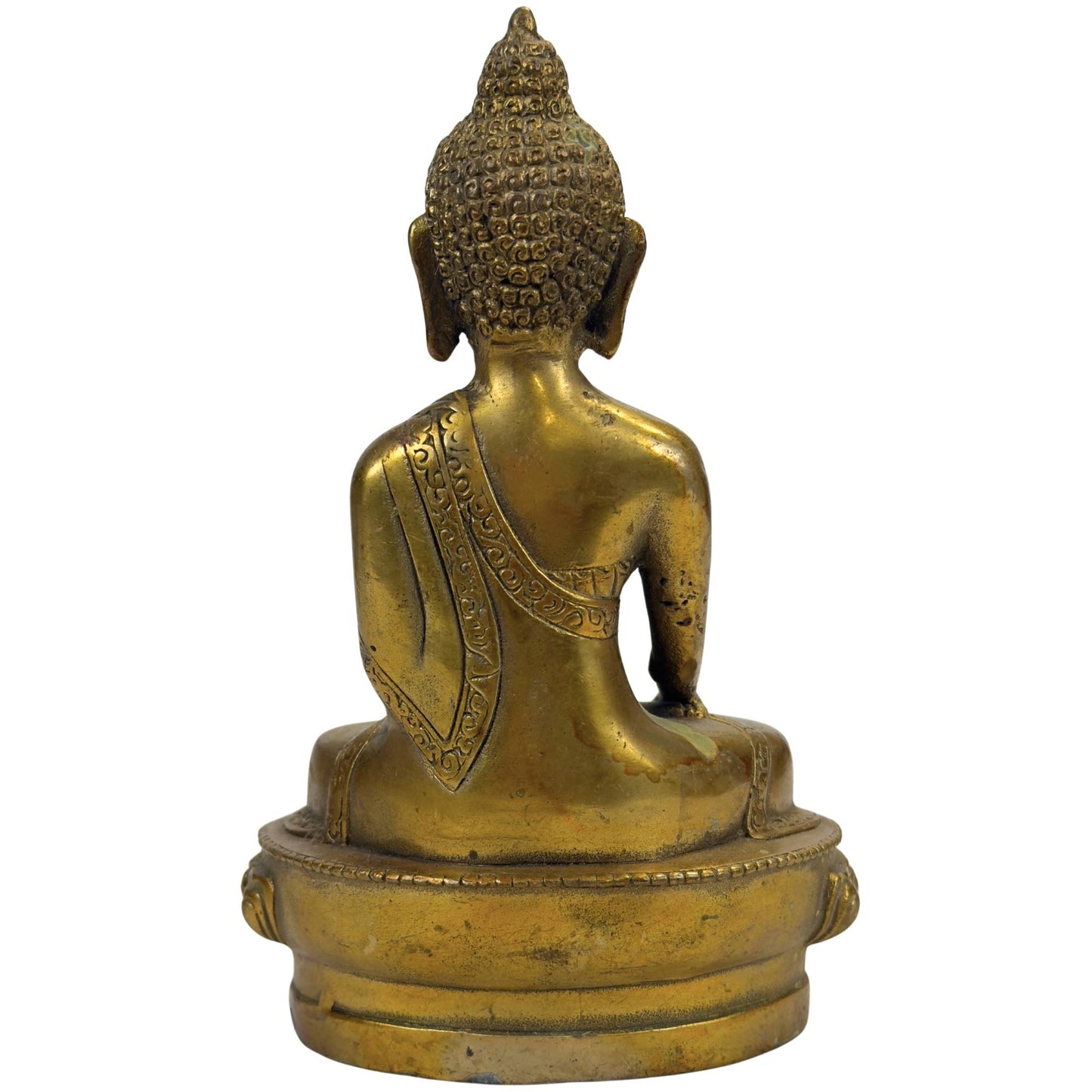 Gilded Bronze Buddha Statue – Bhumisparsha Mudra – Symbol for Grounding, Power and Enlightenment (Copy)
