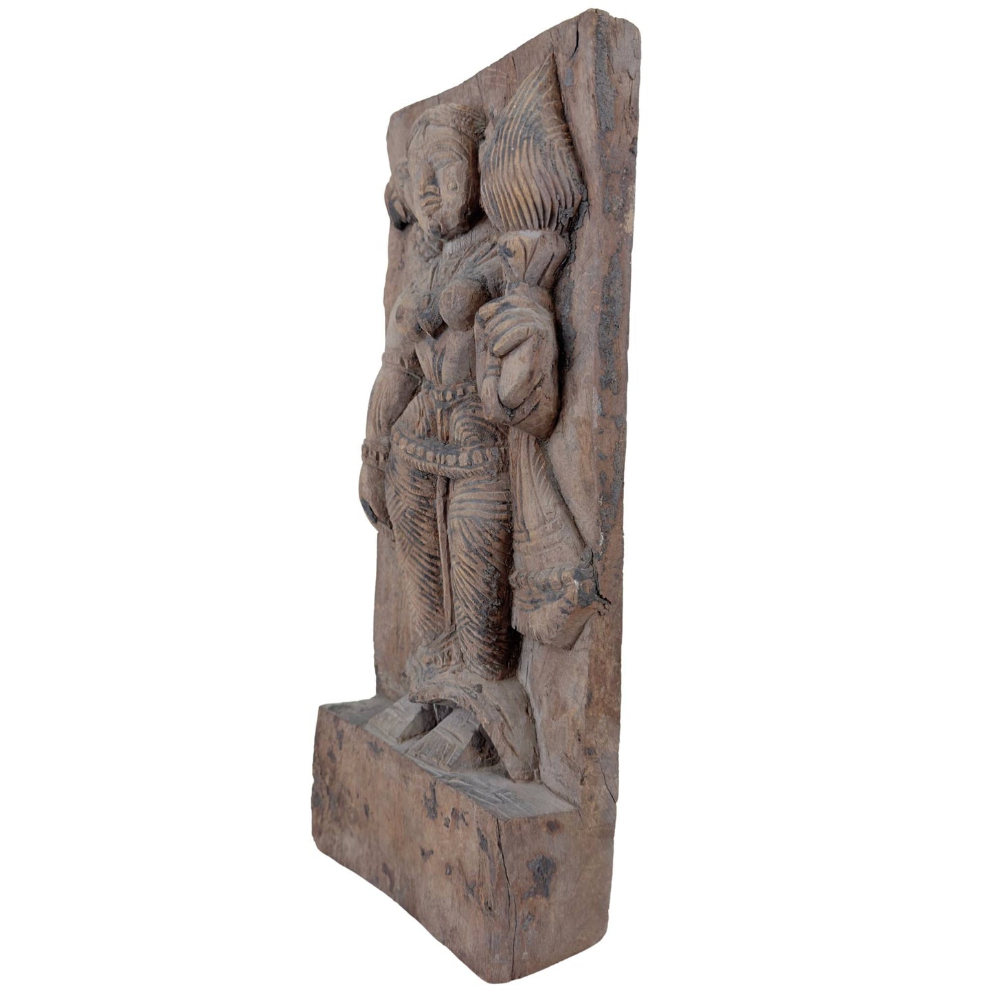 Antique 18th/19th Century Temple Panel – Goddess Lakshmi (Sri Devi)