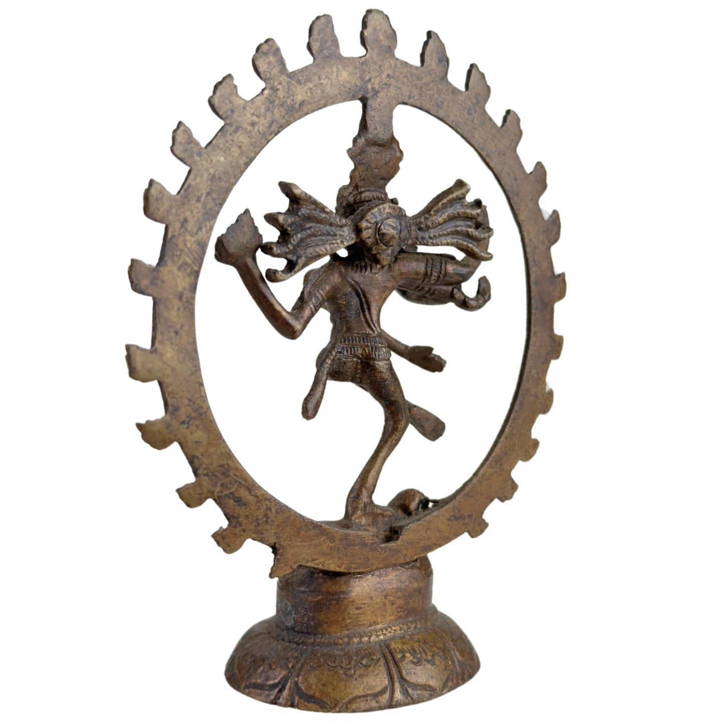 Note: 3x Shiva Nataraja Statues – India – Cosmic Dance executed in Bronze.