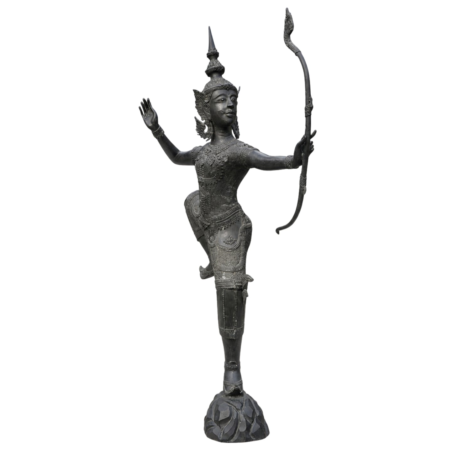 Phra Ram Ramakien sculptuur – bronzen oppervlak en patina