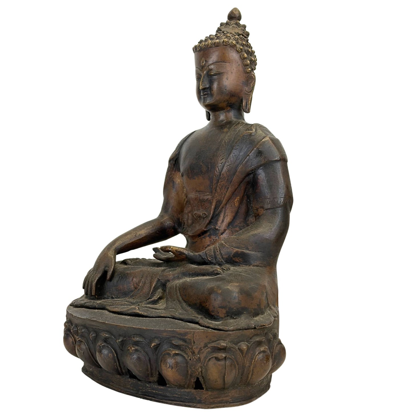 A Monumental Ladakhi Fire-Gilt Bronze Figure of Shakyamuni Buddha, 18th Century