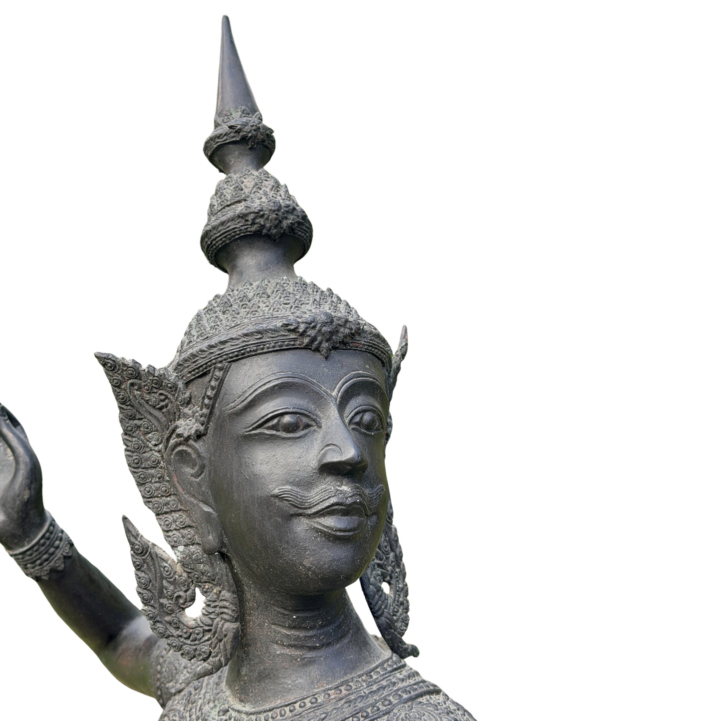 Thaise Phra Ram bronzen sculptuur – detail ornamentiek