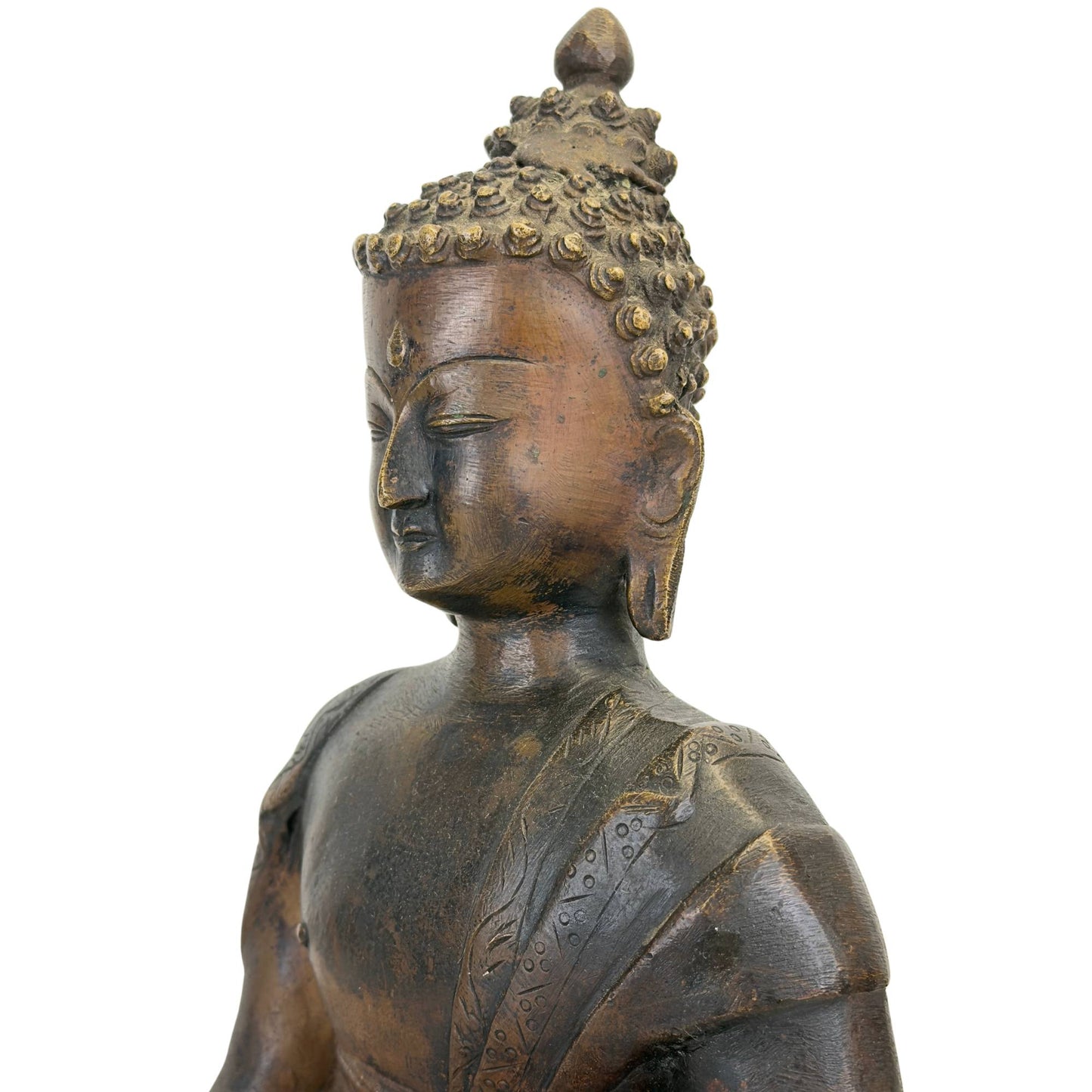 A Monumental Ladakhi Fire-Gilt Bronze Figure of Shakyamuni Buddha, 18th Century