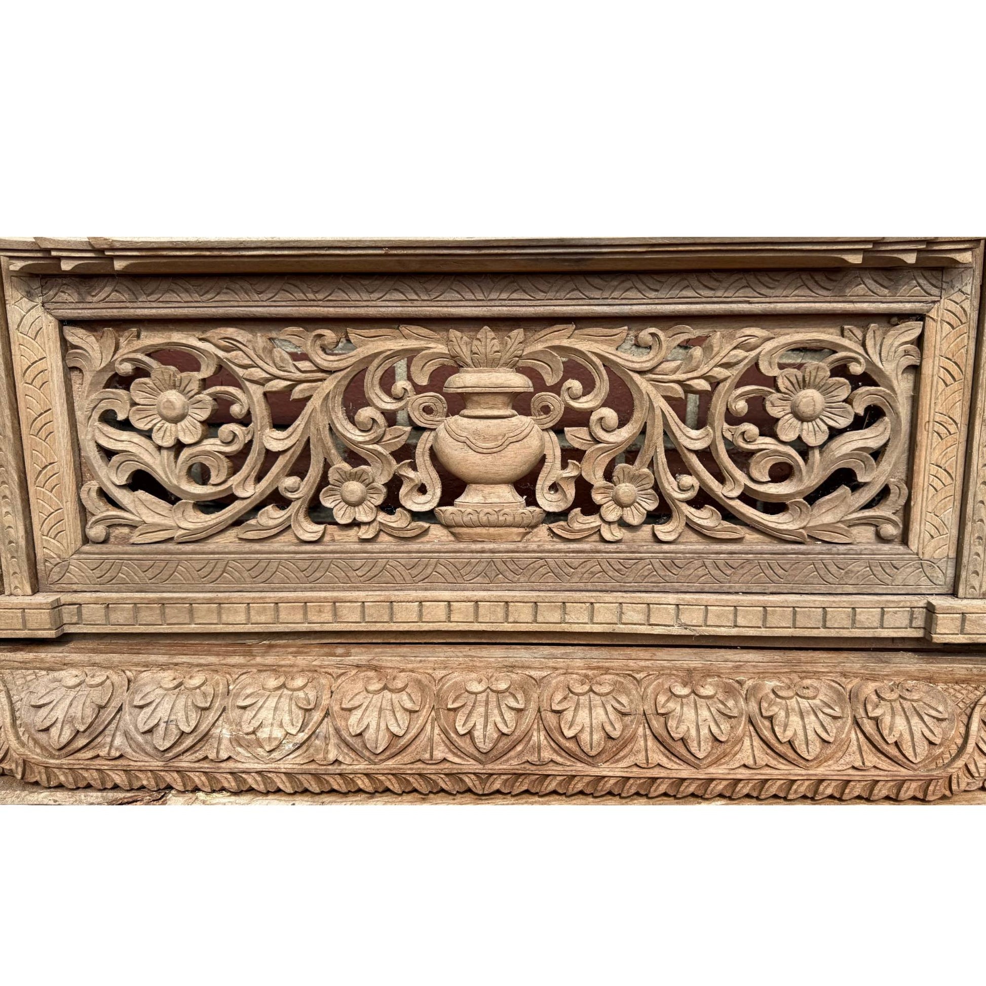 Architectural masterpiece 1st Buddha Nepalese teak wood frame 365cm