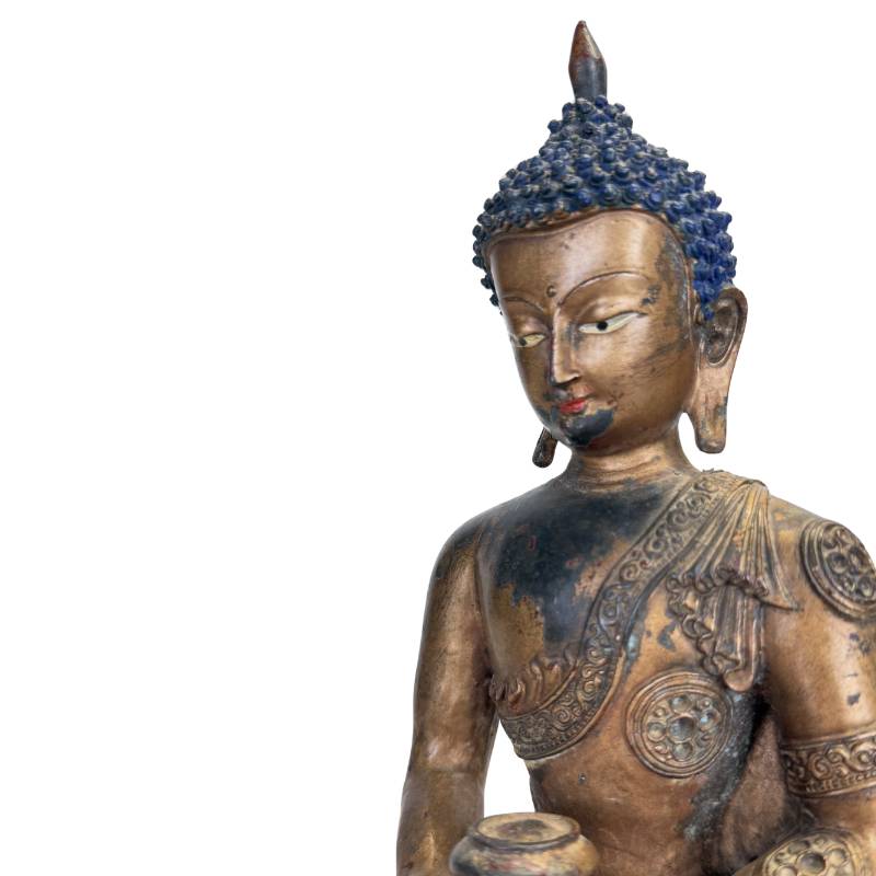 Bronze statue of the Medicine Buddha of healing