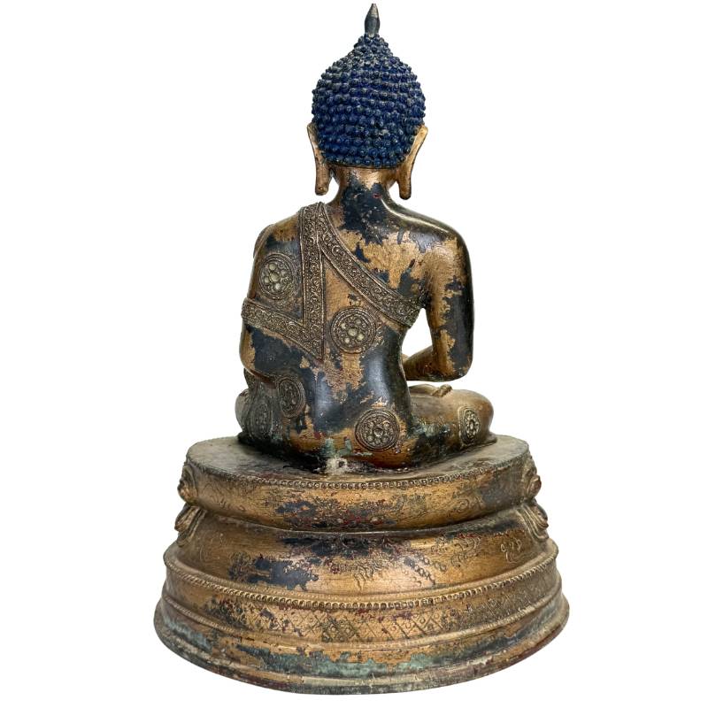 Decorative Medicine Buddha with antique-look patina