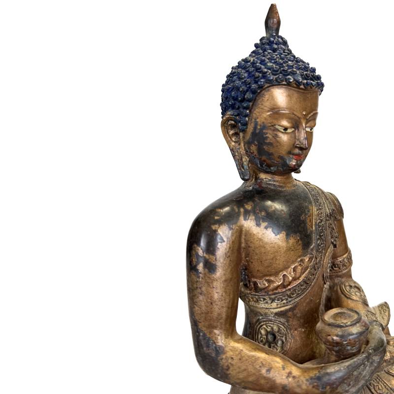 Gilded Bhaisajyaguru Medicine Buddha 20th century