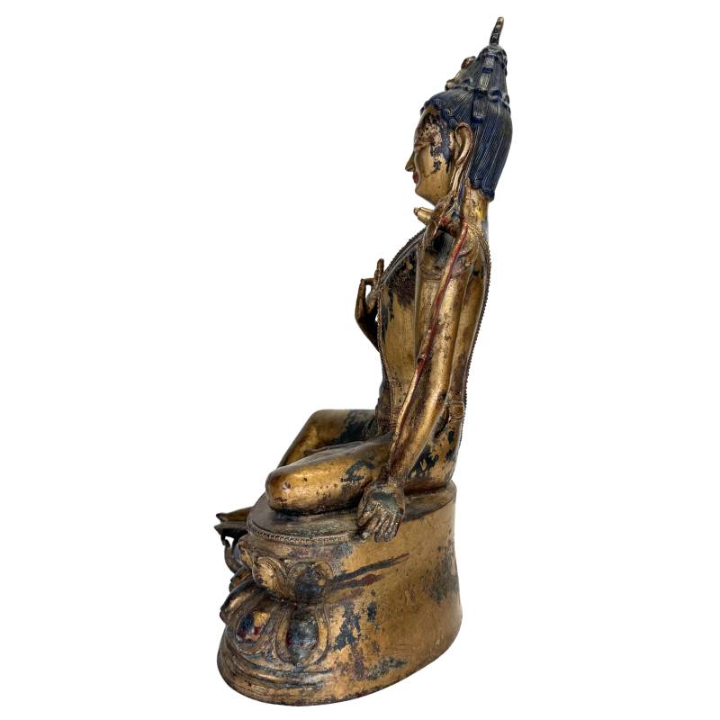 Gilded bronze Bodhisattva sculpture 36.5cm