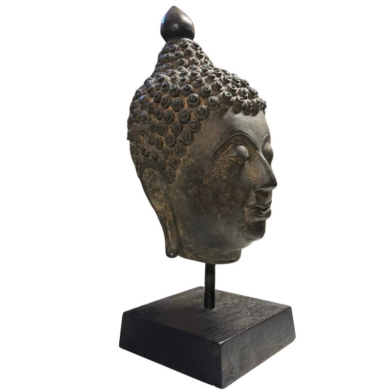 Premium bronze casting Buddha head Thailand solid weight 4300g