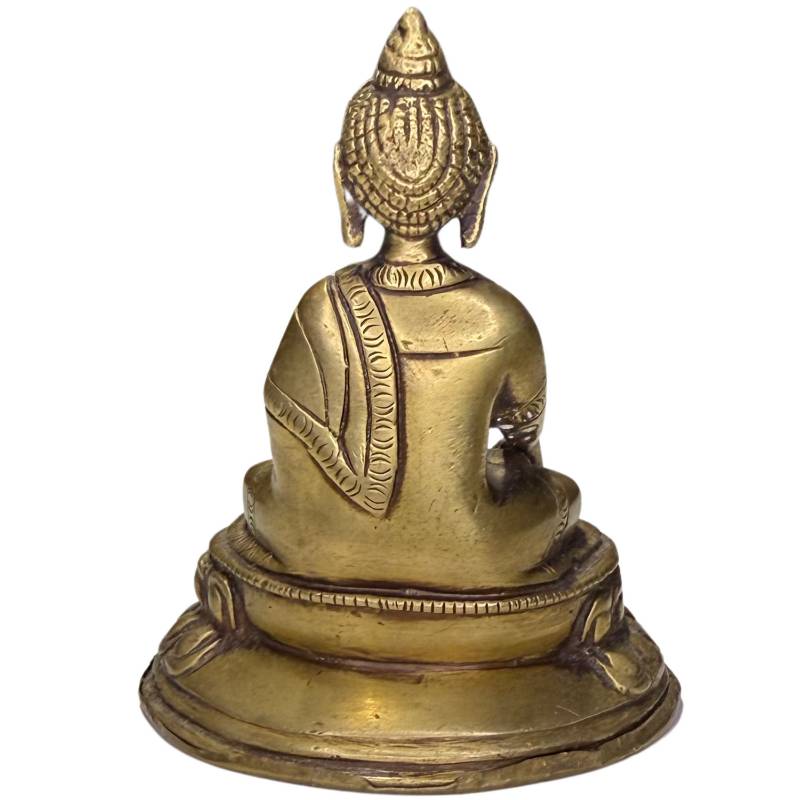 Compact Buddha figurine ideal for a travel altar or meditation.