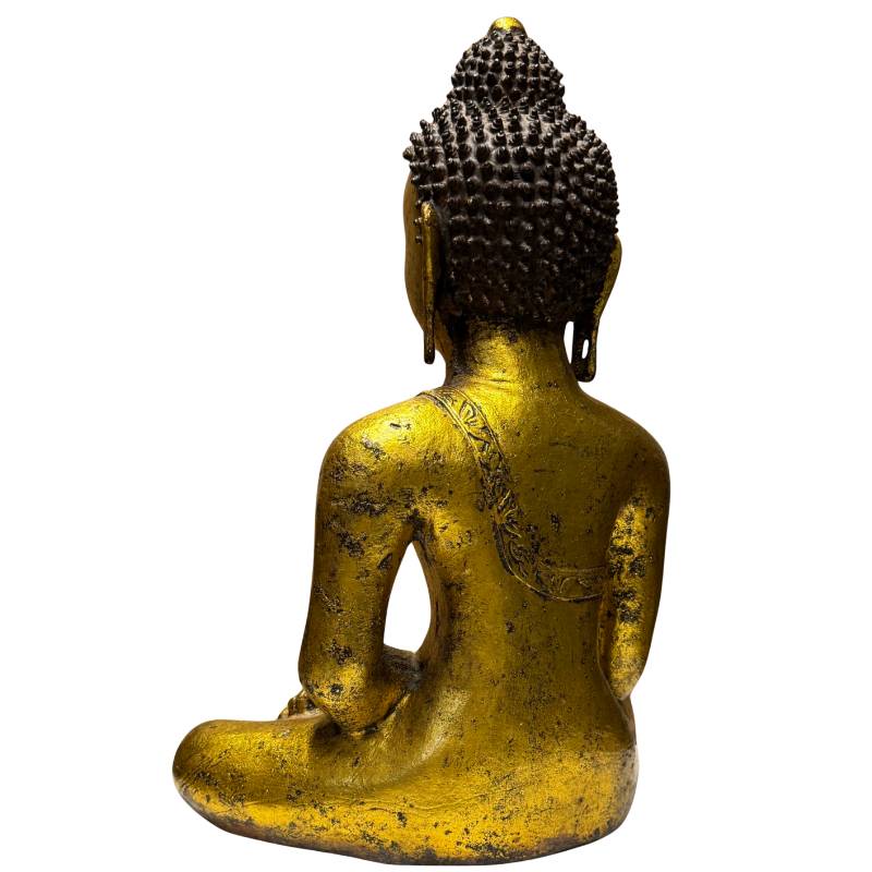 Wear patina gilding iron Buddha antique evidence