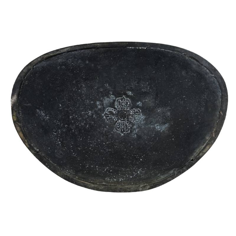 Tibetan bronze Bhaisajyaguru with blue ushnisha