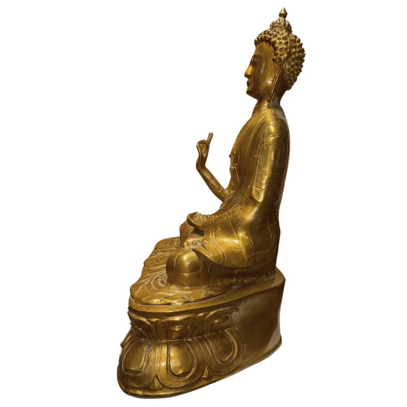 Abhaya mudra Buddha statue for spiritual safety, protection, and the removal of fear