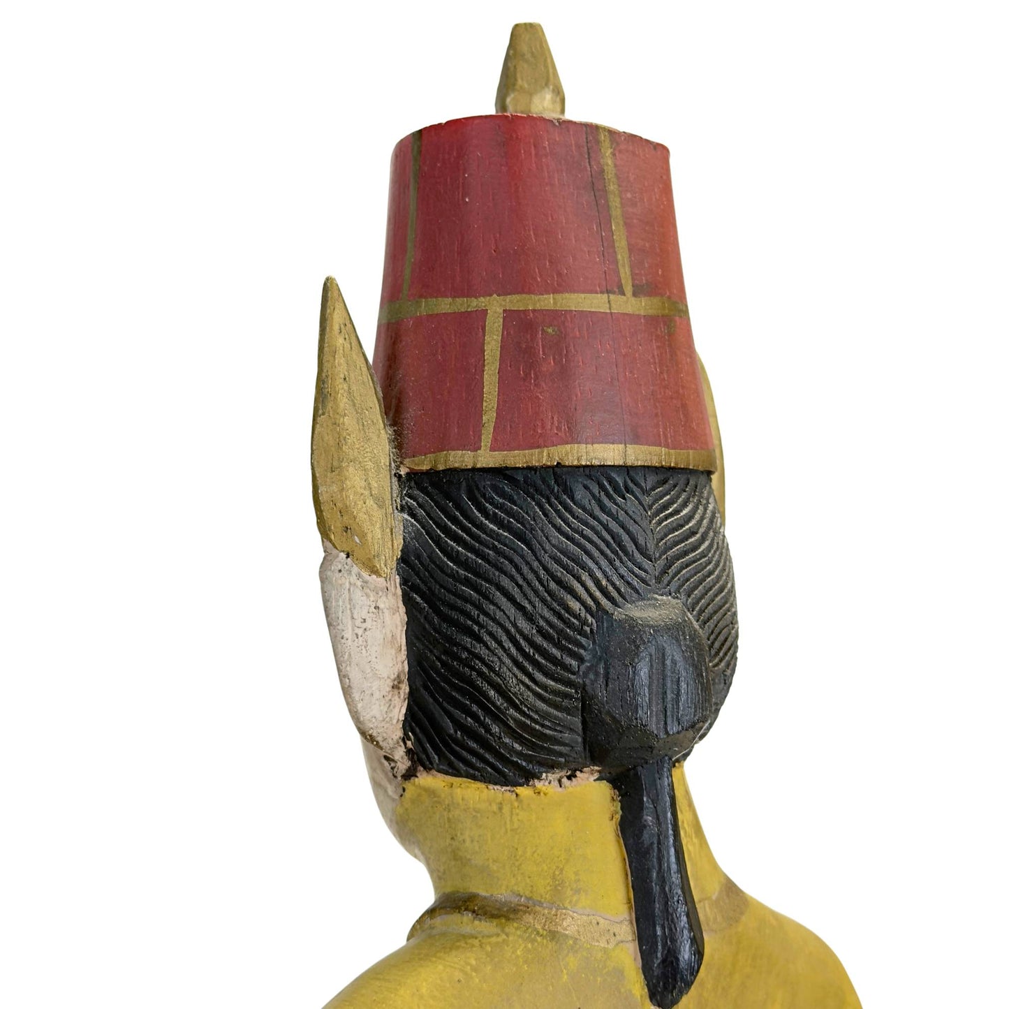 Rear view of the set showing the complete polychrome paintwork.