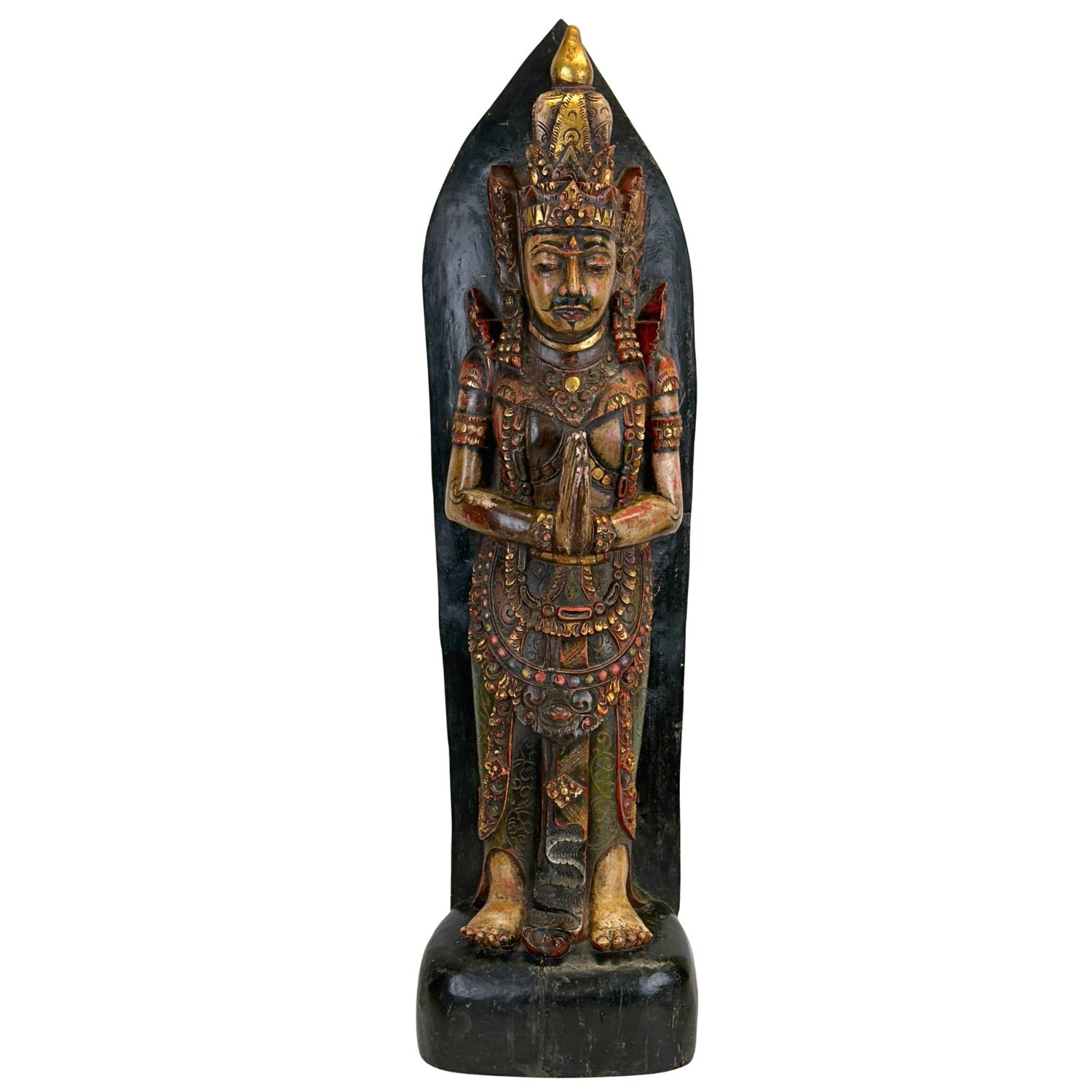 Antique Balinese temple statue from Indonesia circa 1900