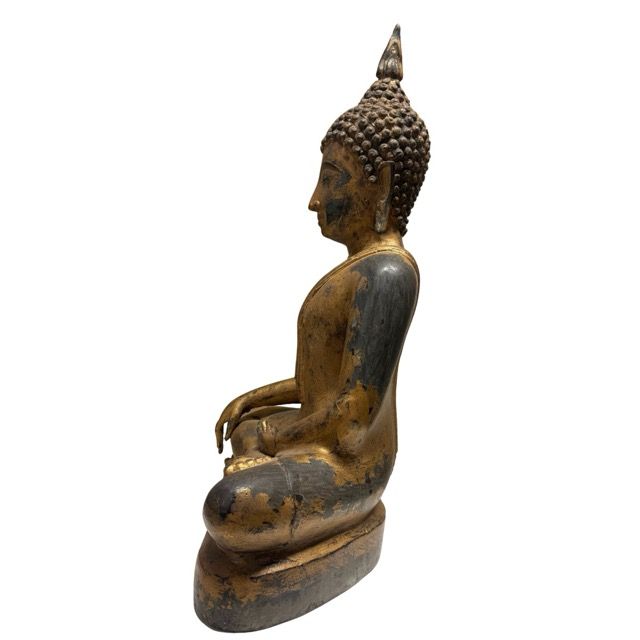 Antique bronze Buddha statue from Thailand