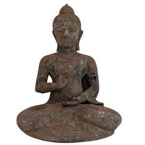 Statue antique de Bouddha en bronze – Birmanie, XVIIe-XVIIIe siècle