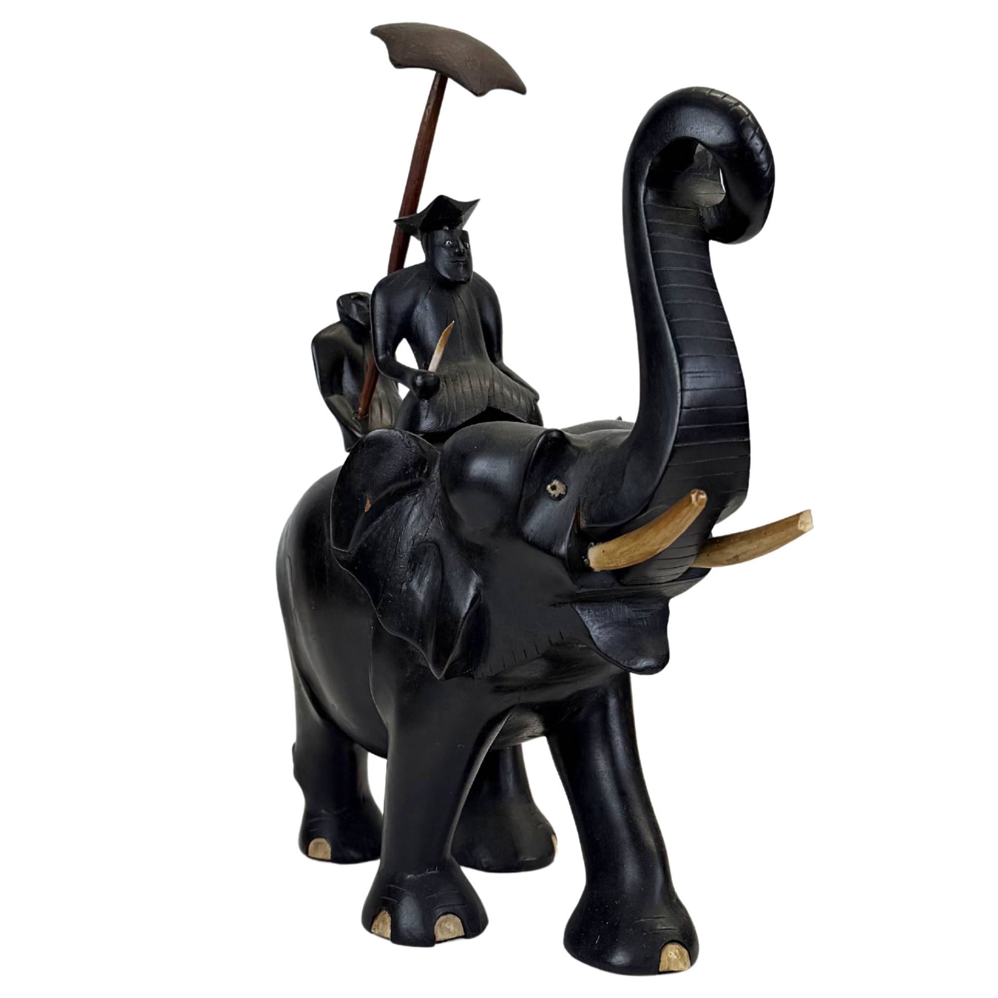 antique heritage ebony sculpture interior