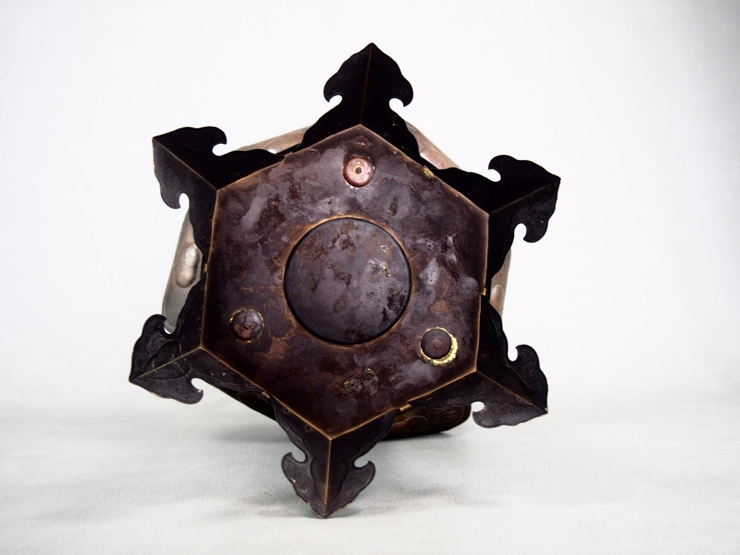Exclusive Japanese bronze hanging lantern for collectors of Asian art