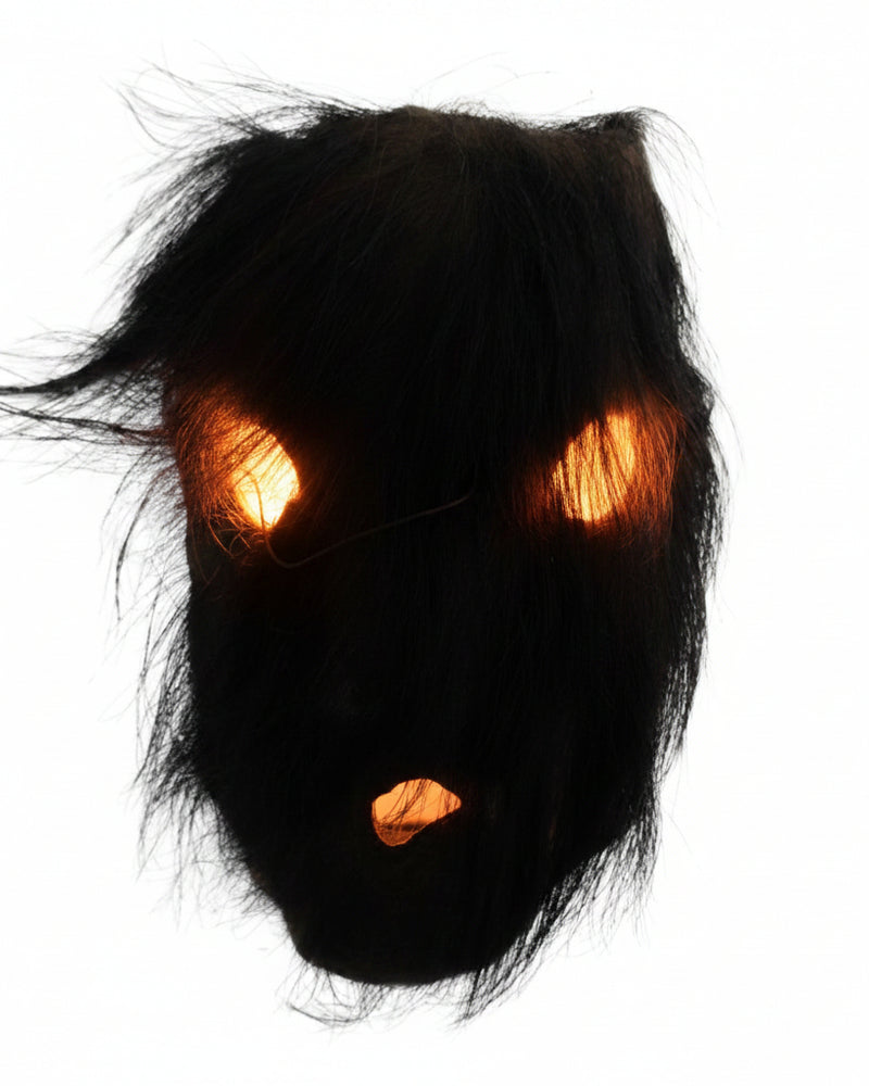 Masque rituel chamanique népalais antique en cuir de yak – Tribu Gurung / Magar